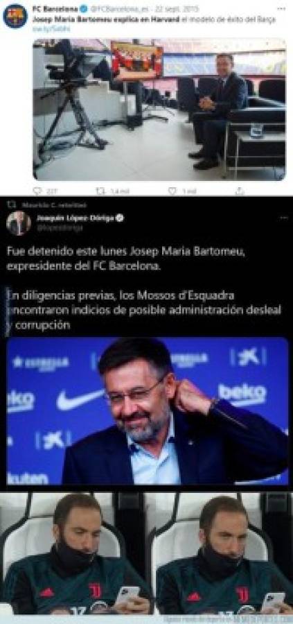 Los memes de la detención de Bartomeu: Hacen pedazos al Barcelona tras la noticia