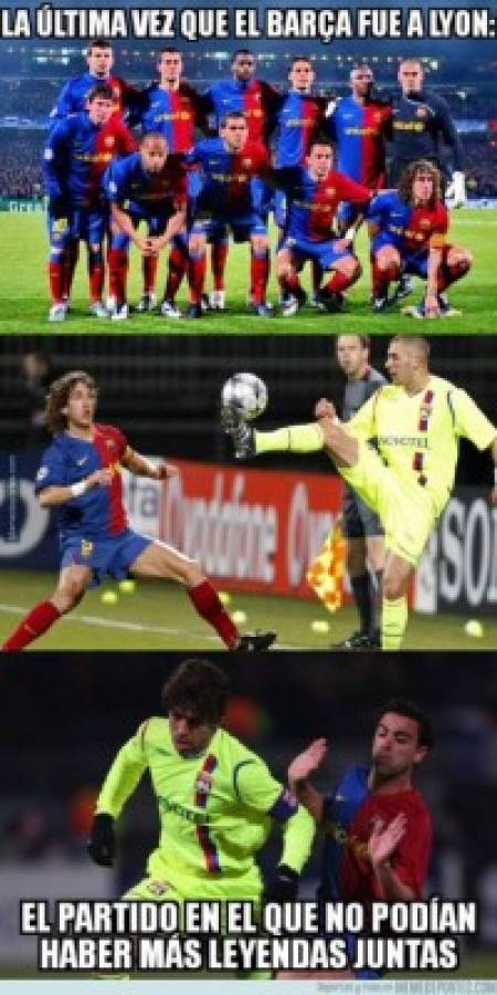 Los humillantes memes del empate del Barcelona ante el Lyon en Champions