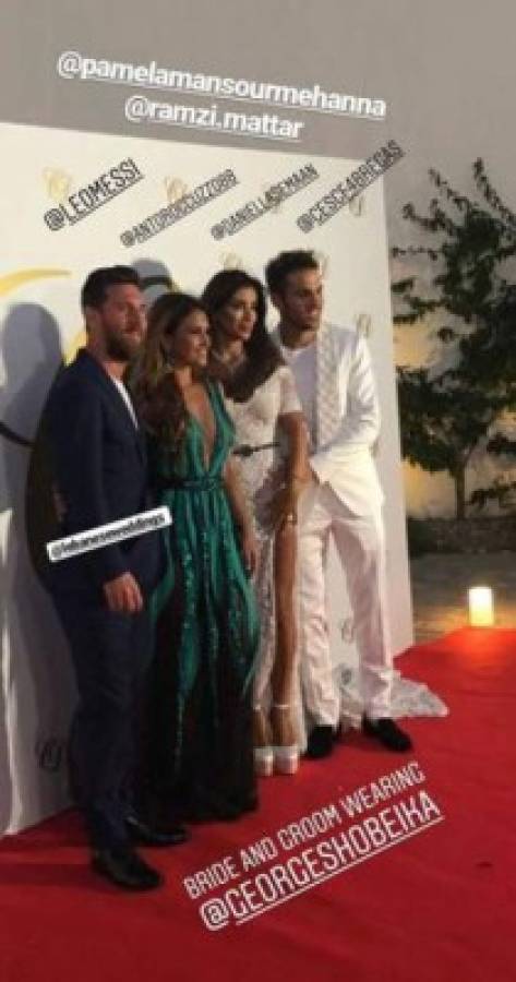 FOTOS: Messi y todos los cracks en la boda de Cesc Fábregas y Daniella Semaan  