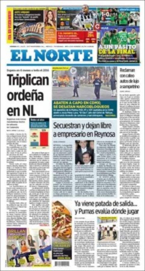 Las portadas de los medios de México y Honduras tras juego en Copa Oro