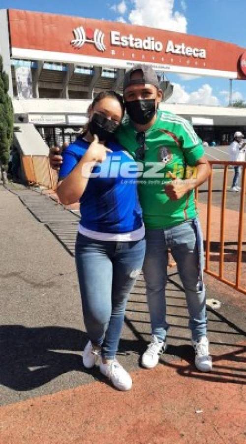 Fotos: Afición catracha llega en gran número al estadio Azteca para apoyar a Honduras ante México