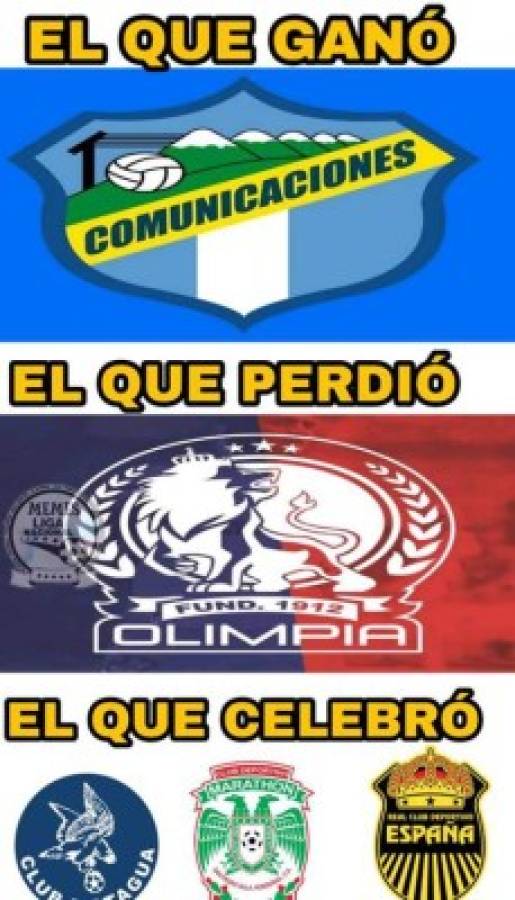 Los memes destrozan a Olimpia luego de perder ante Comunicaciones