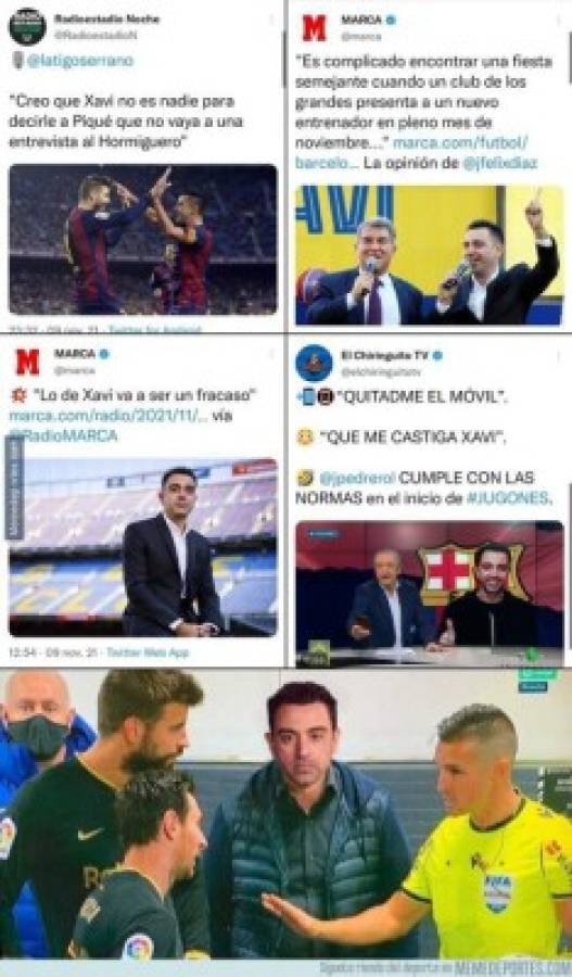 Xavi Hernández y sus duras normas en el Barcelona son protagonistas de los memes