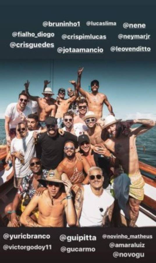 La alocada fiesta de año nuevo de Neymar en Brasil donde estuvo su supuesta y explosiva novia