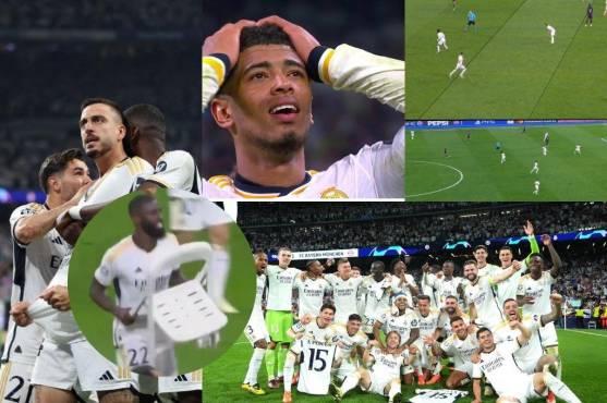 Real Madrid dejó fuera al Bayern Múnich de la Champions League y estas fueron algunas de las imágenes que no se vieron en TV ¿Qué decía la camisa de Rodrygo?