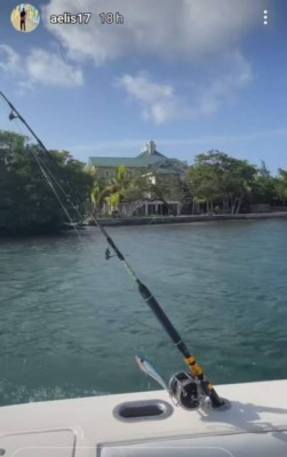 ¡Nadando con delfines! Así disfruta Alberth Elis en Roatán antes de sumarse a la Selección de Honduras