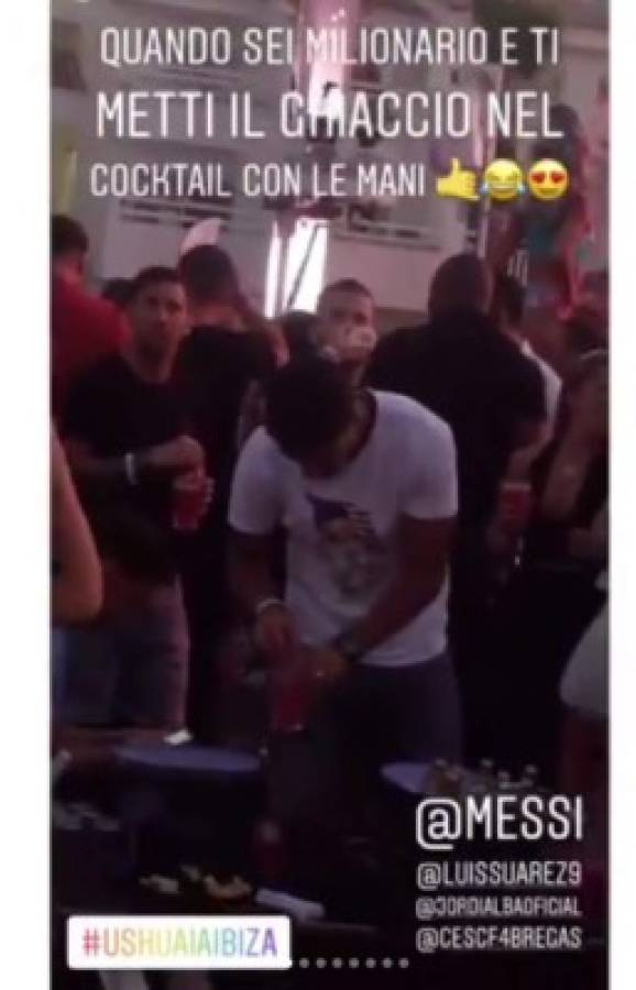 Con bella compañía: La memorable fiesta en Ibiza de Messi, Luis Suárez, Fábregas y Jordi Alba