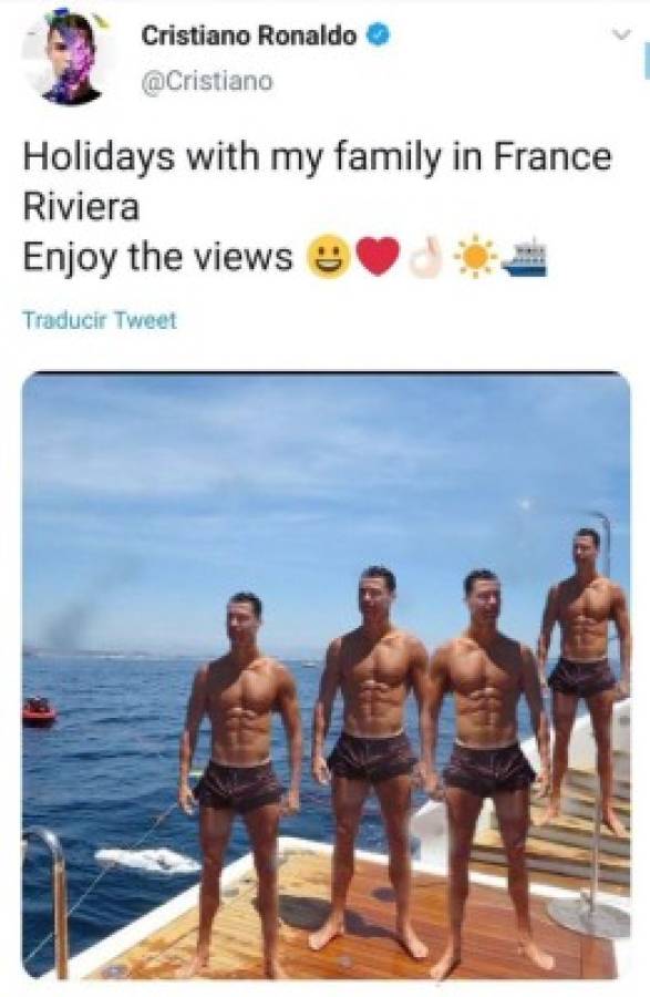 Memes despedazan a Cristiano Ronaldo por su última foto en sus vacaciones con Georgina Rodríguez