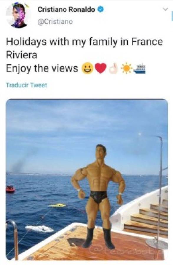 Memes despedazan a Cristiano Ronaldo por su última foto en sus vacaciones con Georgina Rodríguez