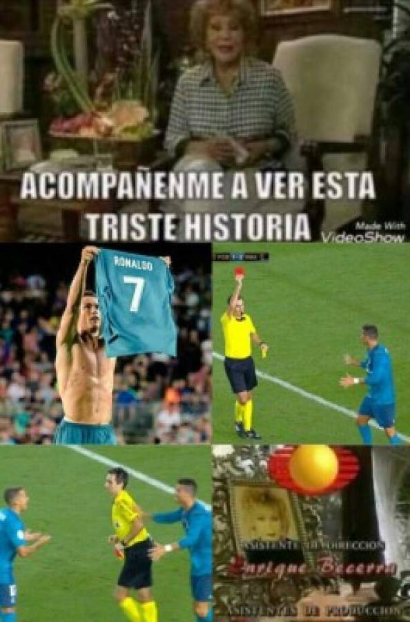 Los divertidos memes que dejó la celebración de CR7 ante Barcelona