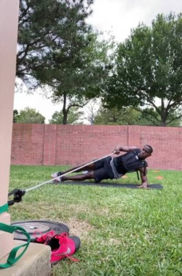 Así es la disciplina de Maynor Figueroa con sus entrenamientos durante la cuarentena