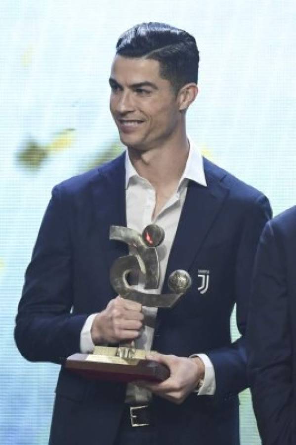 Así fue la gala en la que Cristiano Ronaldo ganó dos premios en Italia