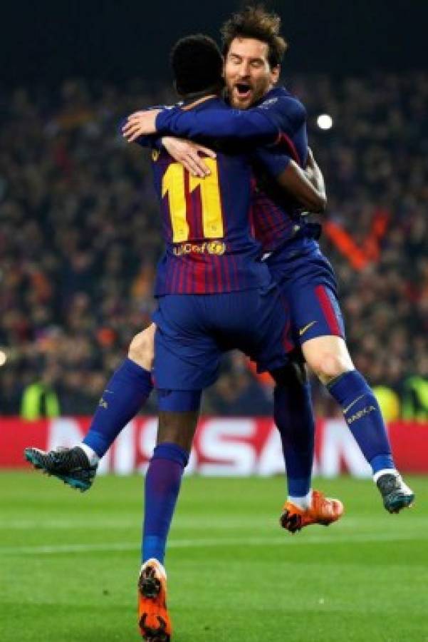 En fotos: Conte se rinde a Messi, la felicidad de Dembélé y la dedicatoria de Leo