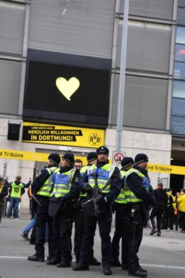 ¡LO BLINDÓ! Policía alemana resguardó así el Dortmund-Mónaco