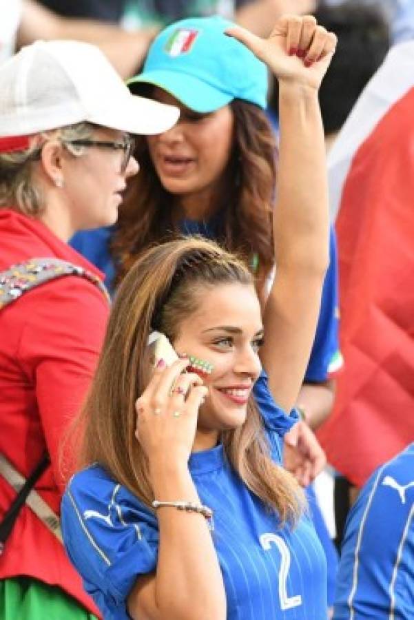 FOTOS: Las bellezas del Italia-Alemania por la Euro 2016