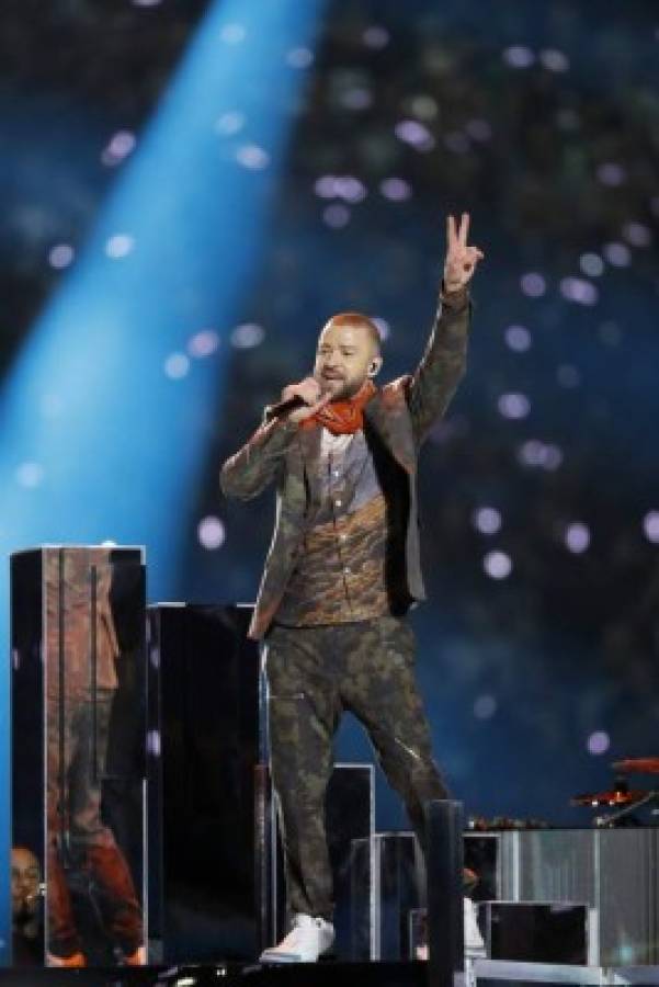 Las mejores imágenes del show de Justin Timberlake en el medio tiempo del Super Bowl