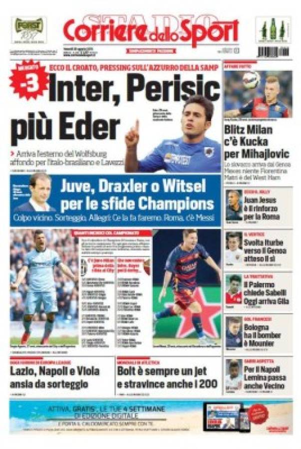 Las portadas de principales diarios deportivos del mundo para hoy viernes