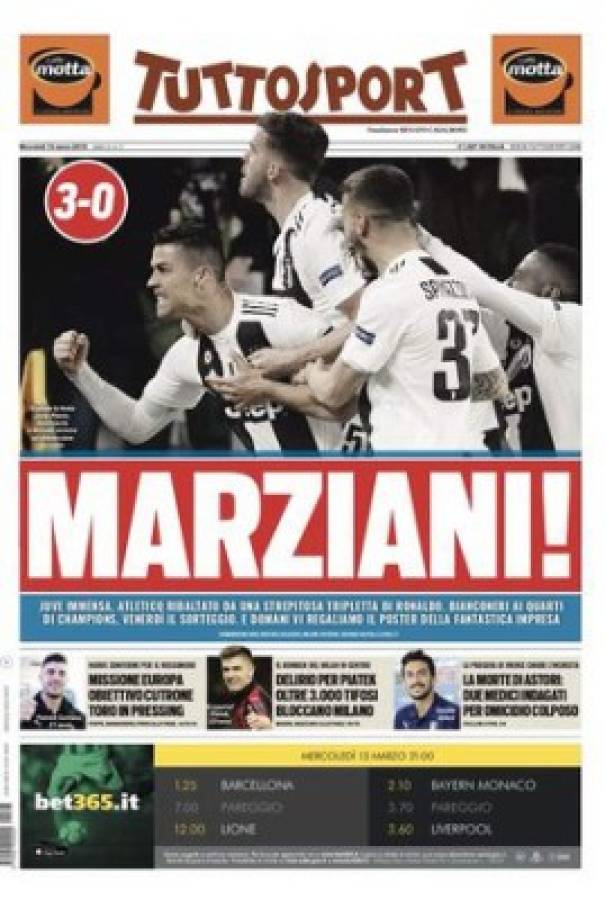 Las portadas se rinden ante Cristiano Ronaldo tras su hattrick ante el Atlético en Champions