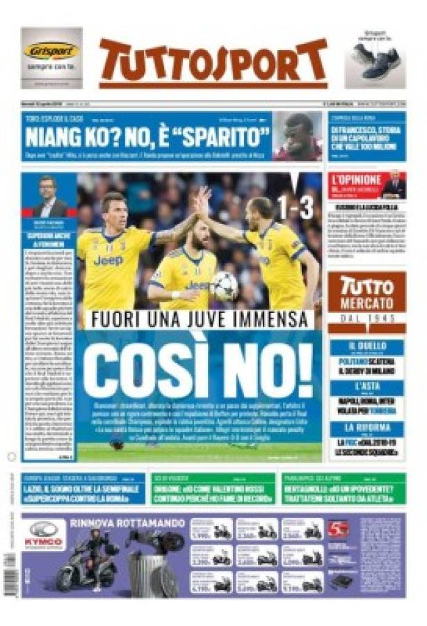 PORTADAS: Festejo en España, furia en Italia