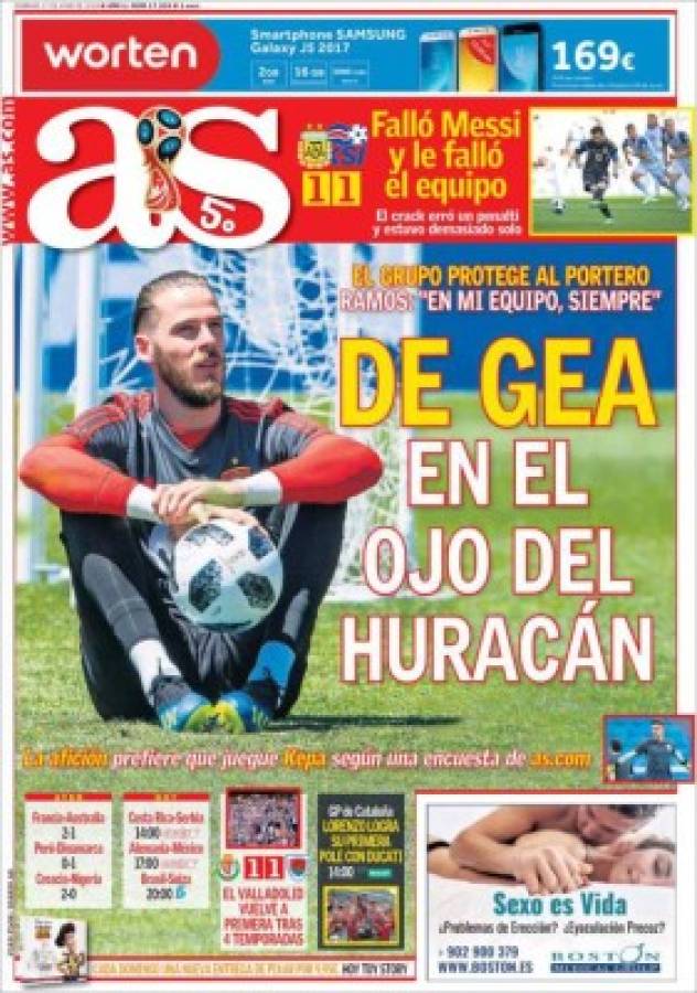 Portadas: Destrozan a la Argentina de Messi por su debut ante Islandia