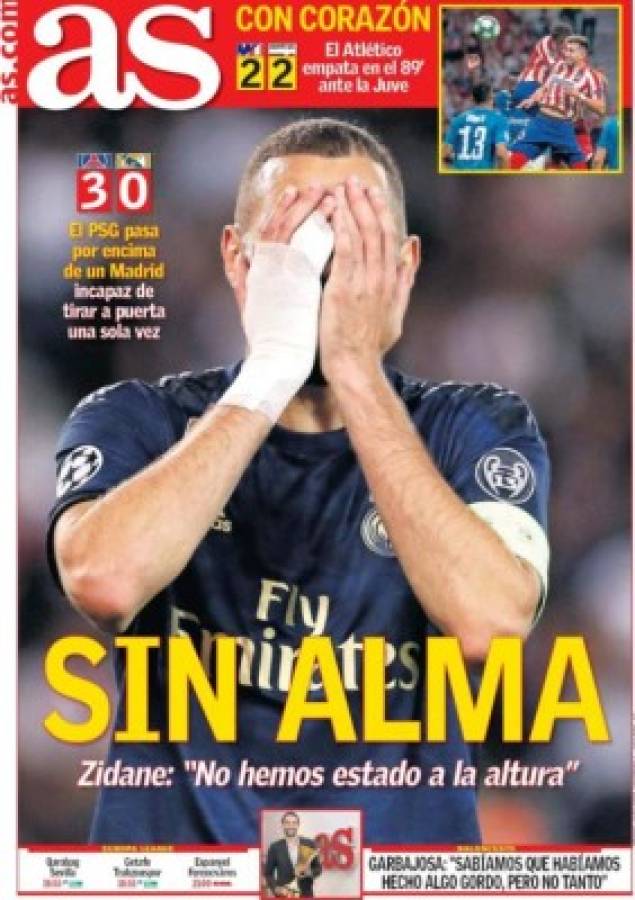 Así reaccionó la prensa internacional tras la humillante derrota del Real Madrid ante PSG: 'Sin alma'