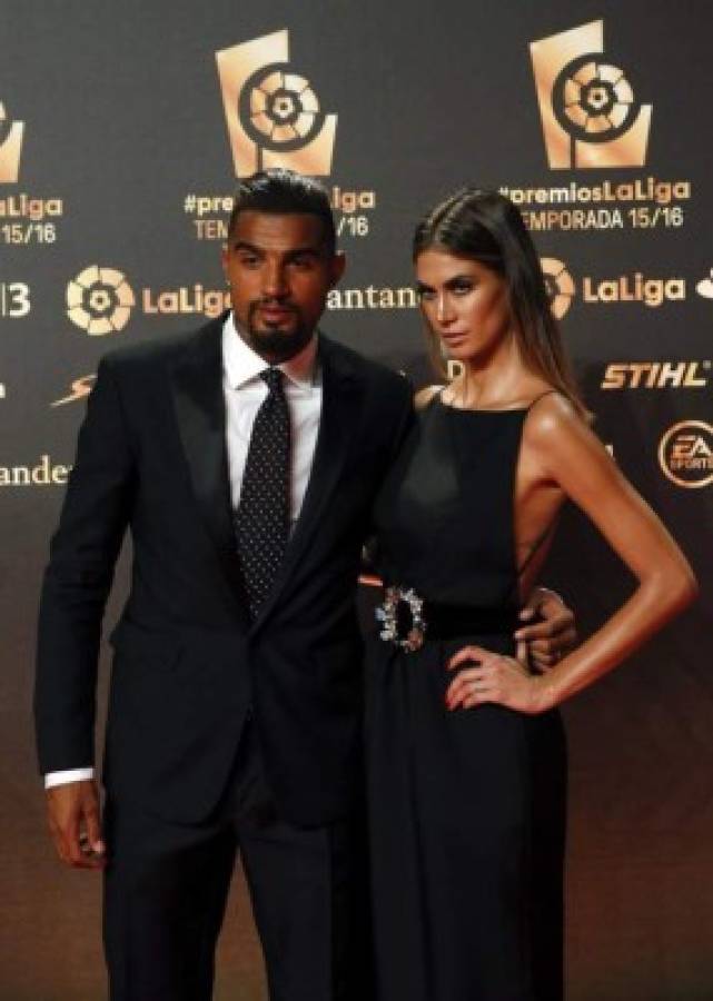 La novia de Boateng y Eva Marcela se robaron el show en la Gala de la Liga española