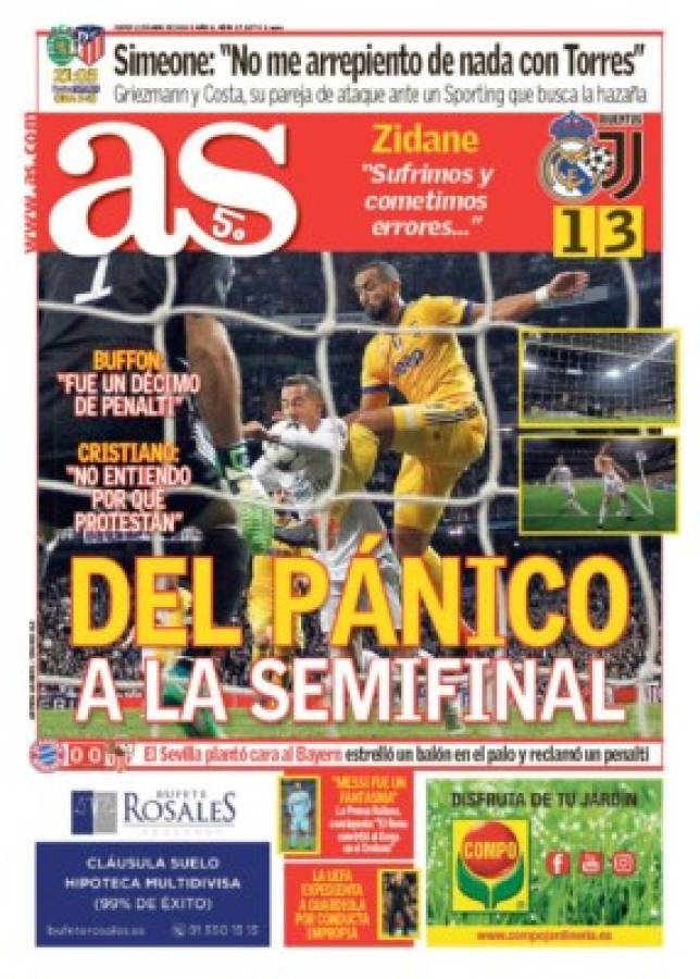 ¡Así amanecen las portadas luego de la polémica clasificación del Real Madrid!