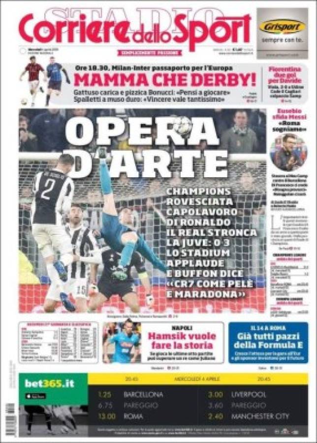 'Cristiano tocó el cielo', Ronaldo se lleva las portadas de los diarios por el mundo