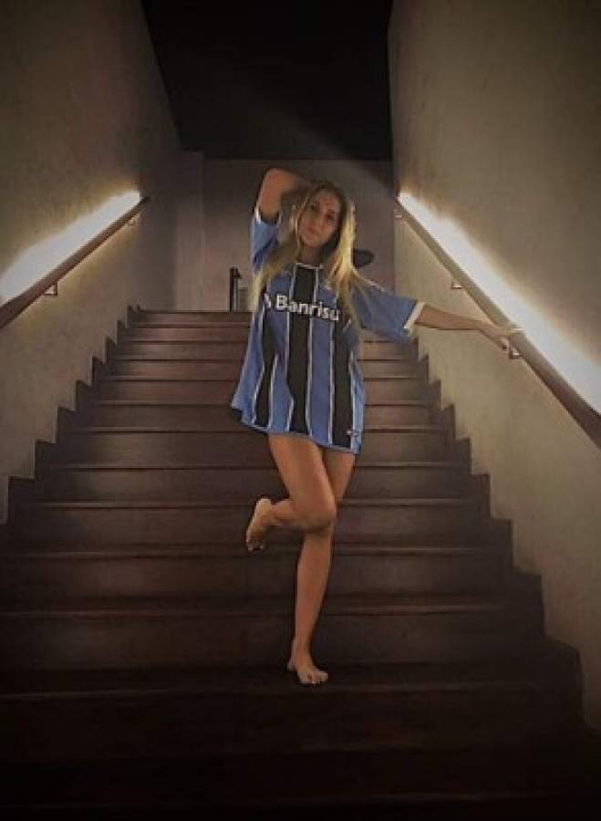 Carolina Portaluppi, la ardiente hija del DT de Gremio, club que se coronó en la Copa Libertadores