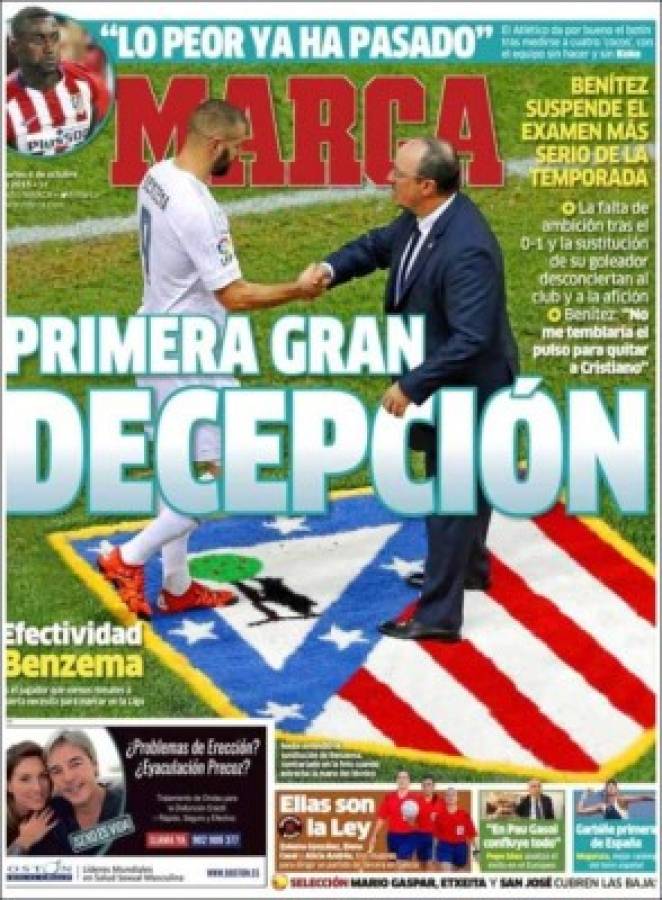 Las portadas deportivas más importantes por el mundo