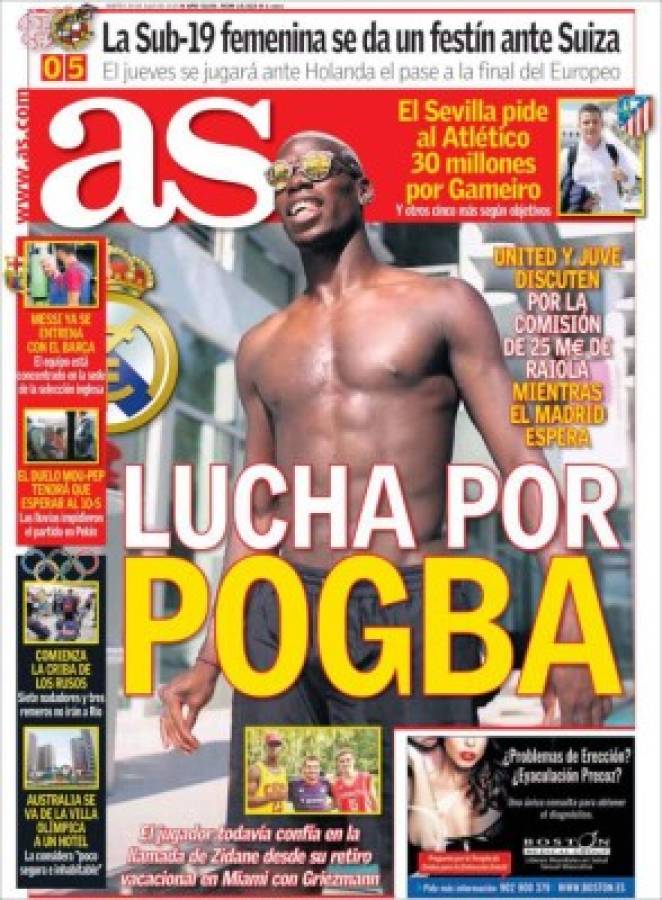 Las portadas de los diarios deportivos más importantes en el mundo