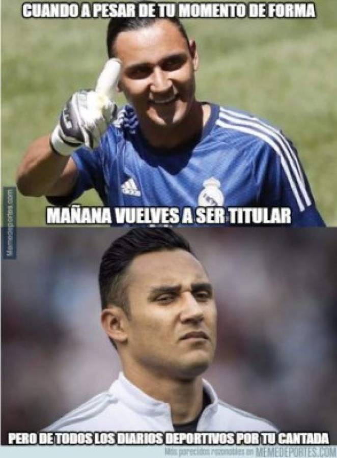 Los memes crucifican a Keylor Navas a pesar de la clasificación del Madrid