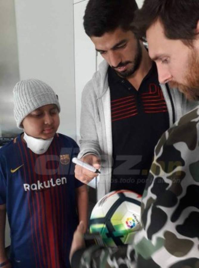 ¡Cumplió su sueño! Así se la pasó Gustavito con Messi y Suárez