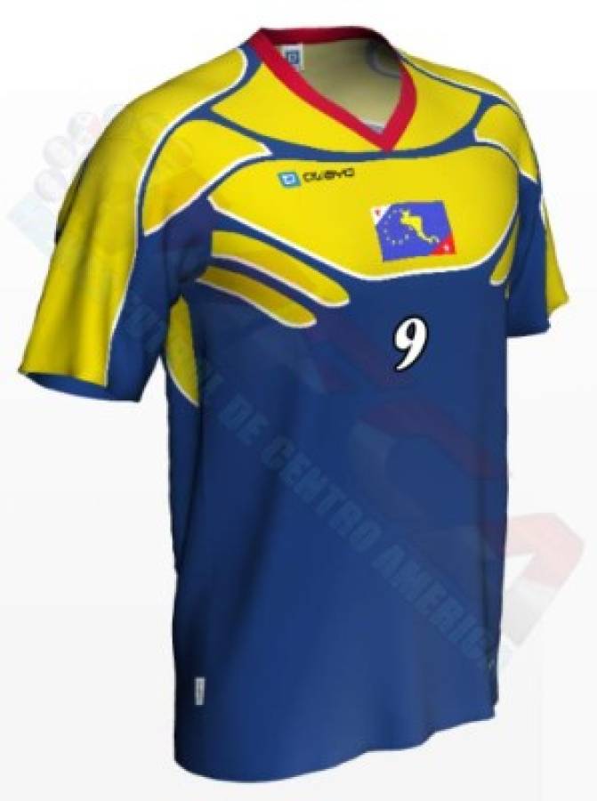 Así sería el uniforme de Centroamérica si fuera una sola selección