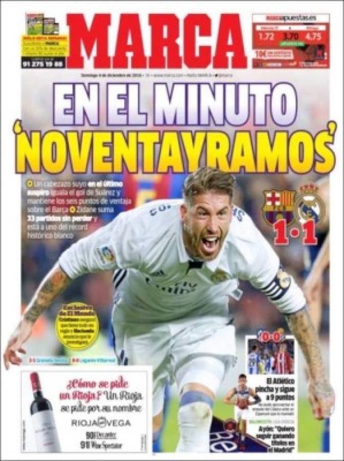 Portadas: Lo que amaneció diciendo el mundo del deporte este domingo