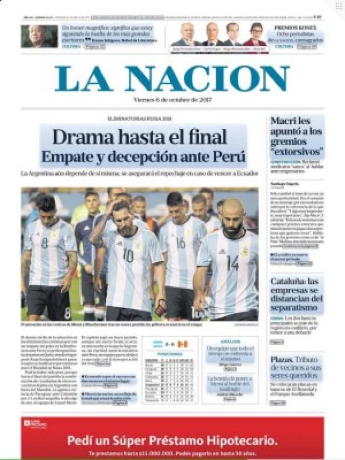 A Messi no lo perdonan; las tremendas portadas del viernes por el mundo