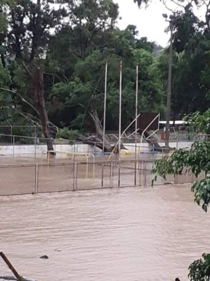 Alerta en el Valle de Sula: Río Chamelecón se desborda tras las torrenciales lluvias por Iota