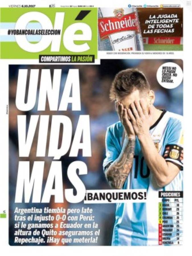 A Messi no lo perdonan; las tremendas portadas del viernes por el mundo