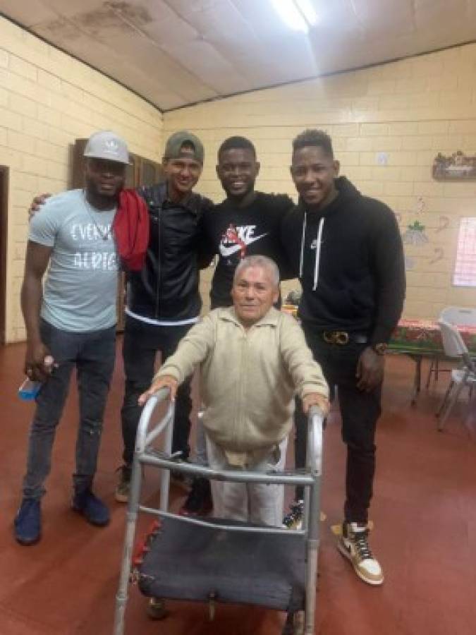 Romell Quioto y su gesto con asilo de ancianos donde está recluido exgloria del Olimpia y Selección de Honduras