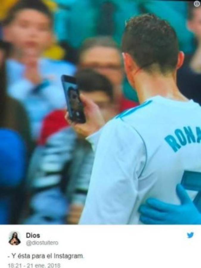 ¡VIRAL! Los memes de Cristiano Ronaldo por mirar su herida en el celular