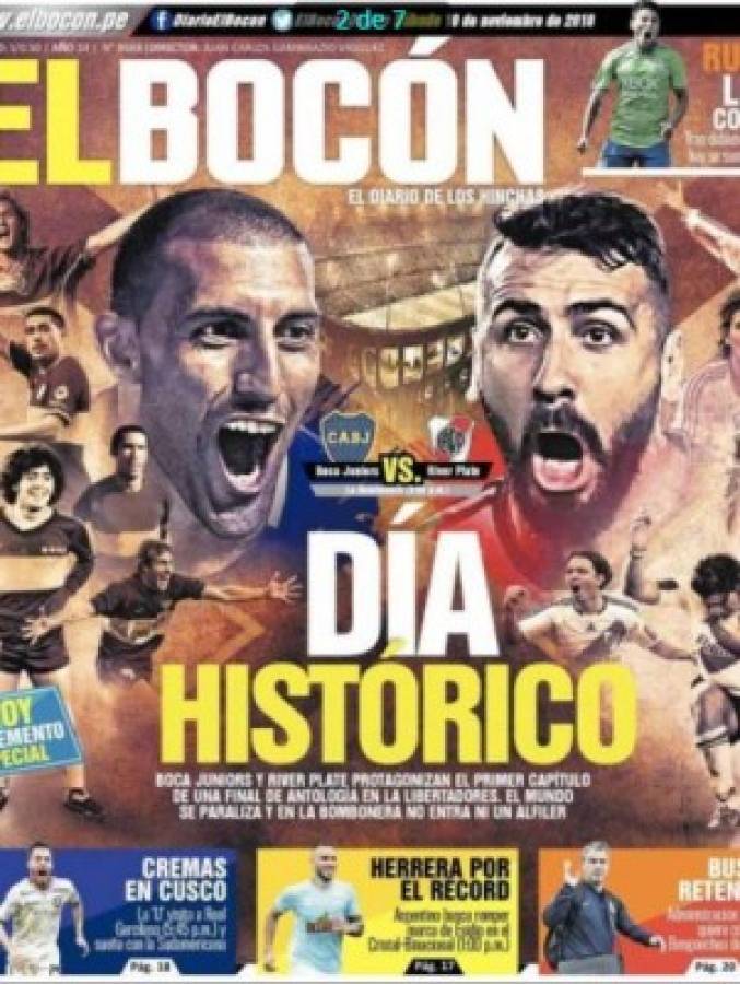 PORTADAS: El clásico Boca-River se robó los titulares del mundo