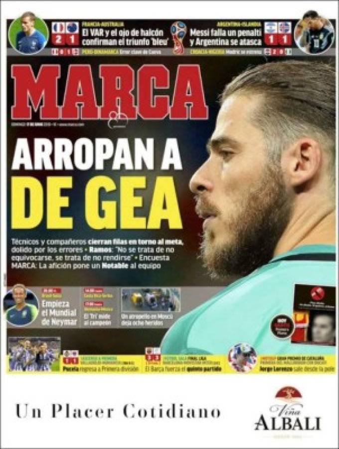 Portadas: Destrozan a la Argentina de Messi por su debut ante Islandia