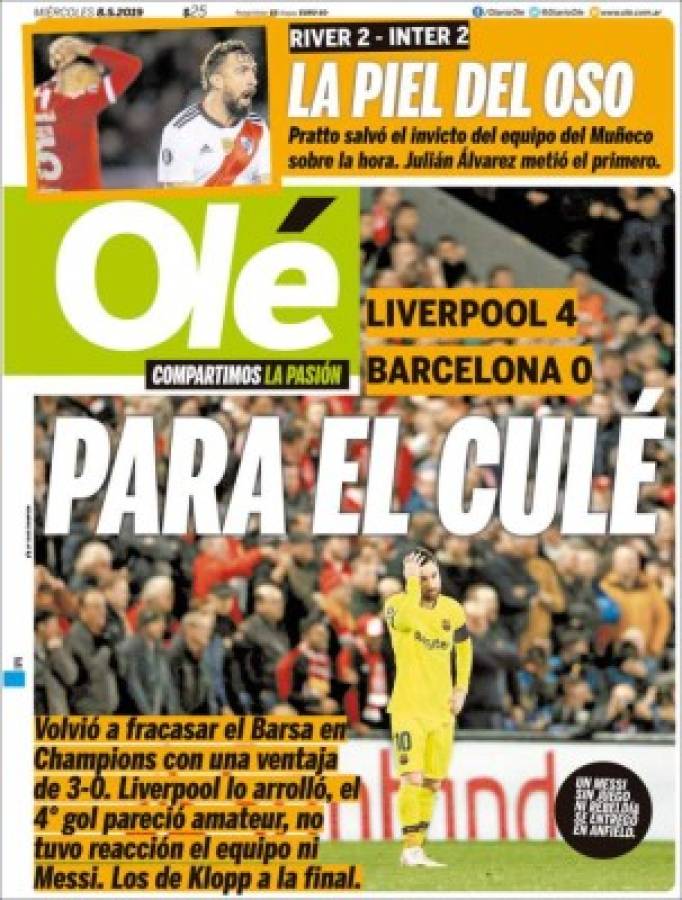 ¡Bochorno histórico! Las portadas de la prensa que ridiculiza al Barcelona