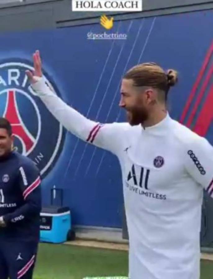 El primer entreno de Sergio Ramos en el PSG: Abrazo especial y el gesto de sus compañeros