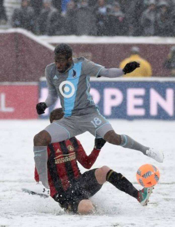 Las fotografías más sorprendentes del Atlanta-Minnesota bajo la nieve en la MLS