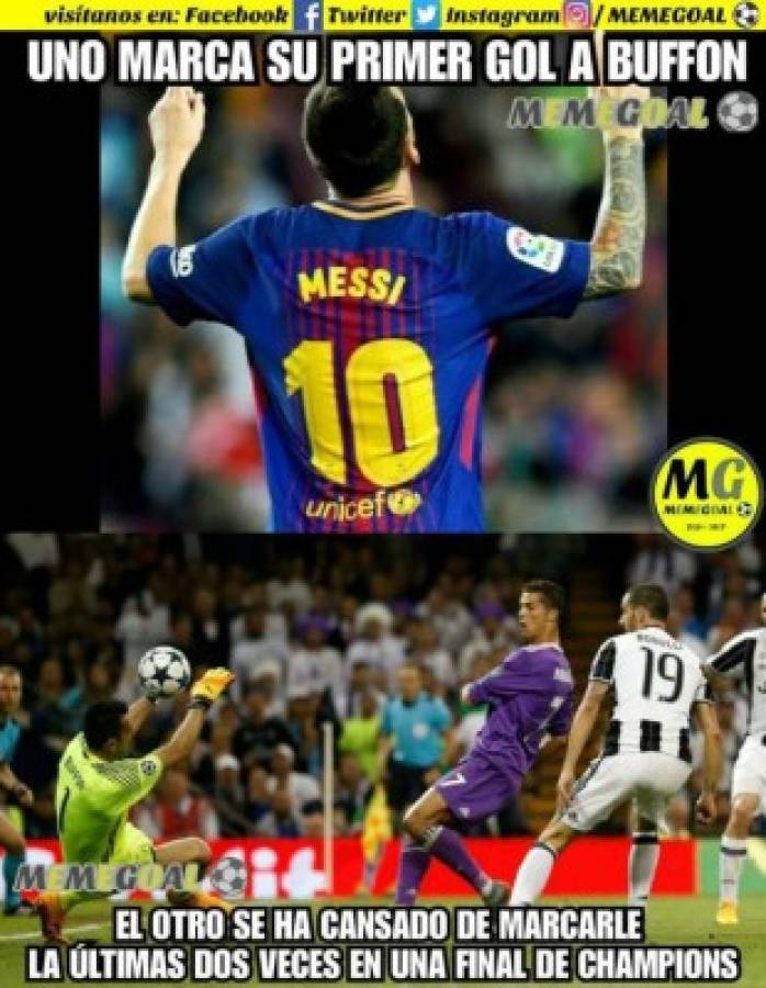 Los terribles memes contra Messi por anotarle por primera vez a Buffon