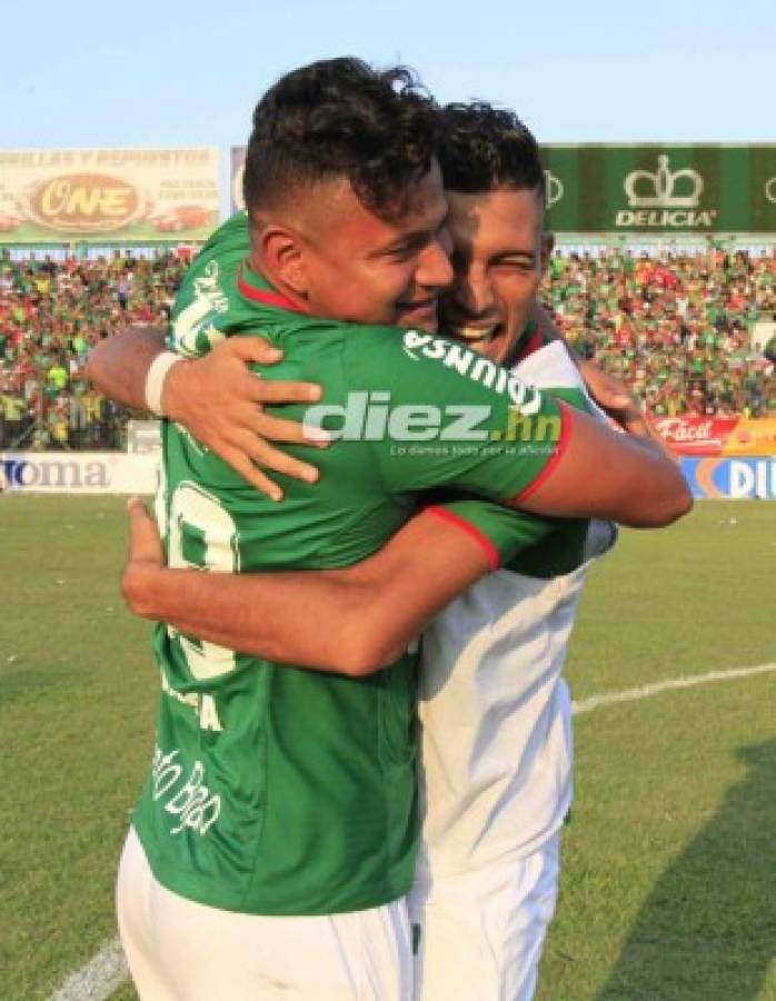 ¡Abrazos, lágrimas y besos! Eufórico festejo del Marathón tras coronarse campeón