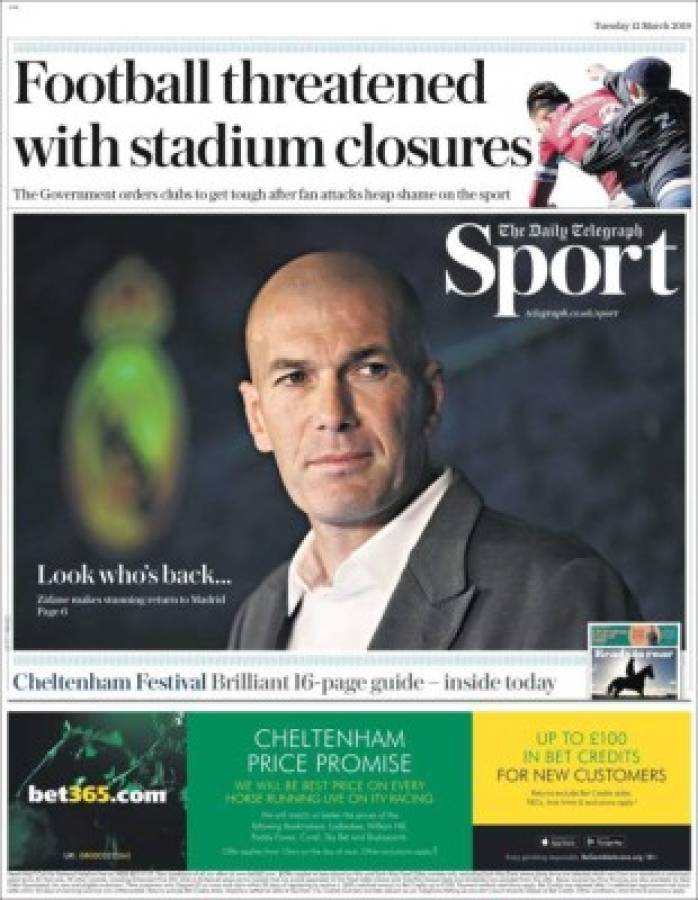 Las portadas por el mundo: Así titulan el regreso de Zidane al Real Madrid