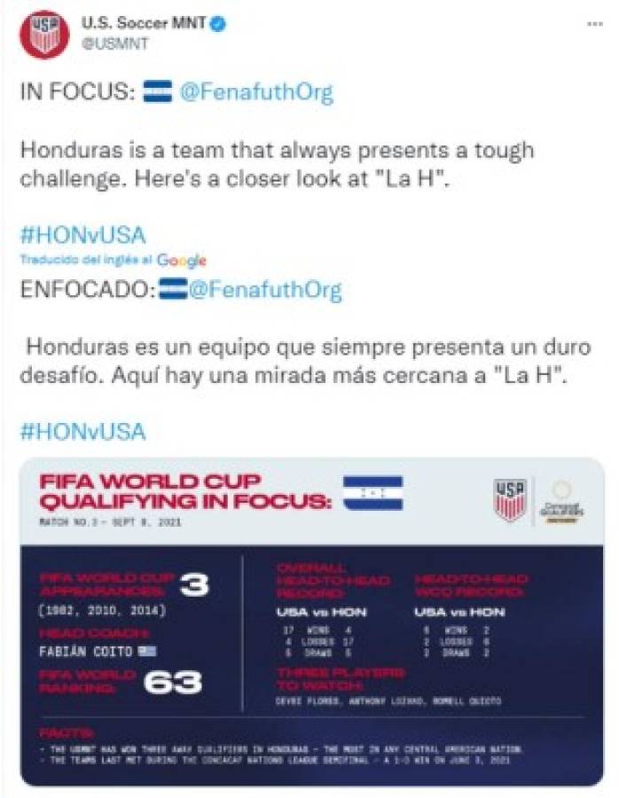 Pollitos tiernos y al filo de la navaja: lo que dice la prensa sobre el Honduras-EEUU por las Eliminatorias  