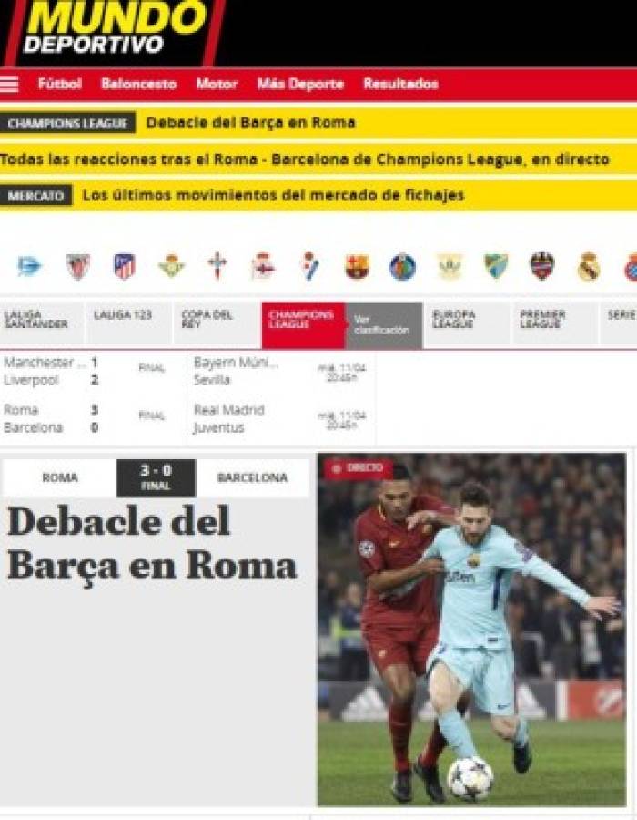 La prensa internacional no perdona al Barça: 'Papelón histórico'